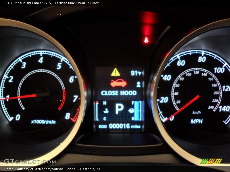 Tarmac Black Pearl / Black 2010 Mitsubishi Lancer GTS