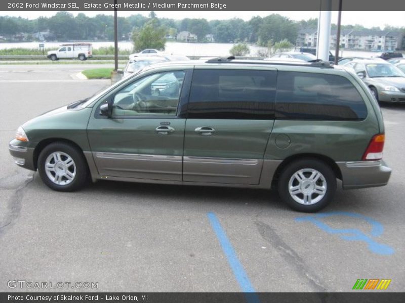 Estate Green Metallic / Medium Parchment Beige 2002 Ford Windstar SEL