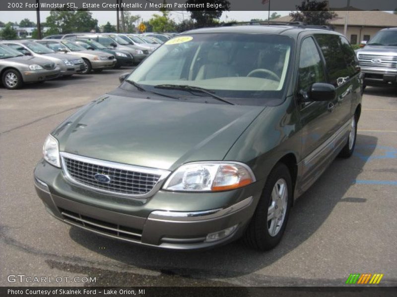 Estate Green Metallic / Medium Parchment Beige 2002 Ford Windstar SEL
