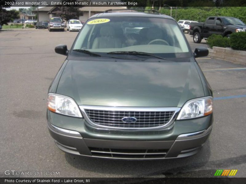 Estate Green Metallic / Medium Parchment Beige 2002 Ford Windstar SEL