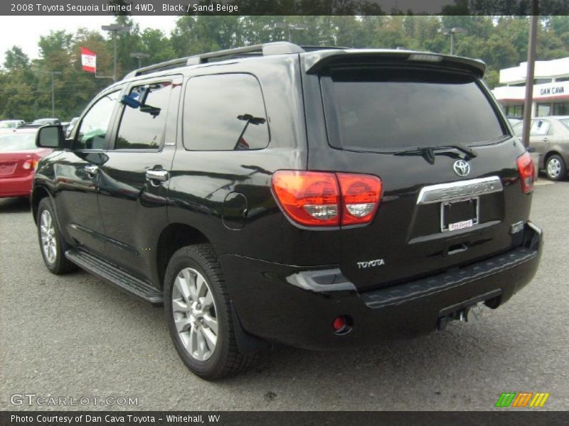 Black / Sand Beige 2008 Toyota Sequoia Limited 4WD