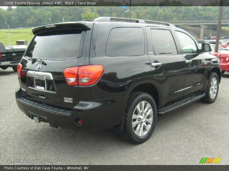 Black / Sand Beige 2008 Toyota Sequoia Limited 4WD