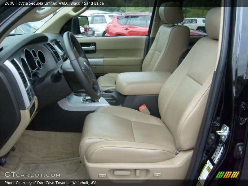 Black / Sand Beige 2008 Toyota Sequoia Limited 4WD