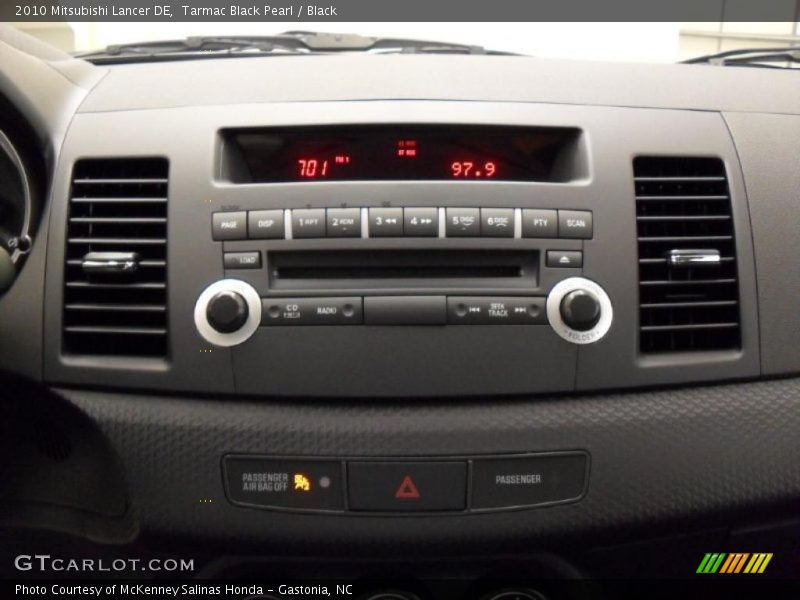 Tarmac Black Pearl / Black 2010 Mitsubishi Lancer DE