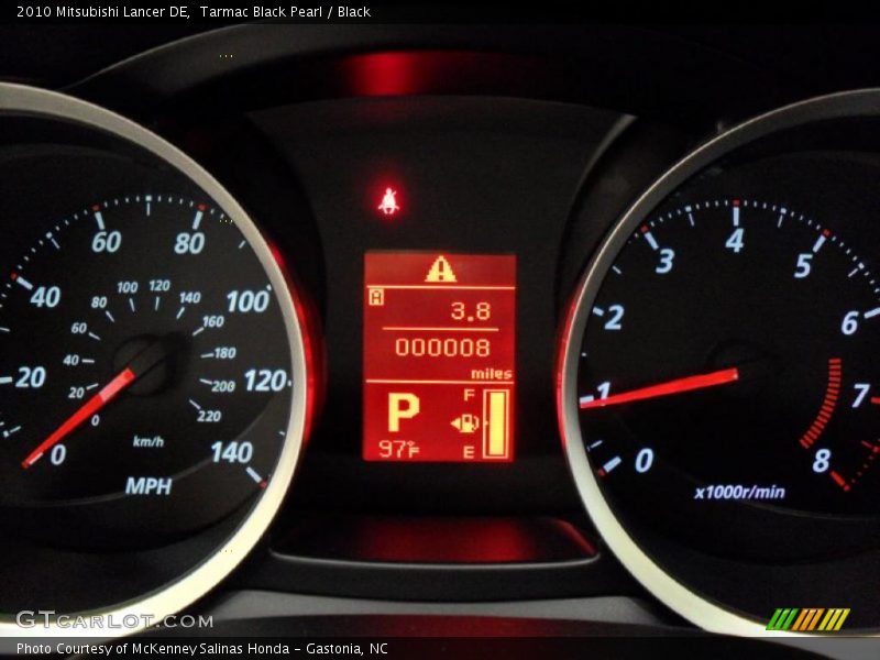 Tarmac Black Pearl / Black 2010 Mitsubishi Lancer DE
