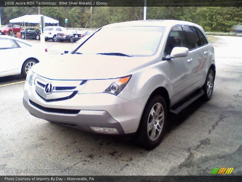 Billet Silver Metallic / Ebony 2008 Acura MDX Technology