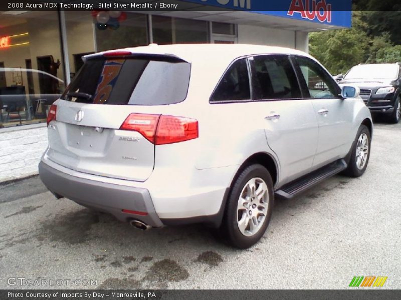 Billet Silver Metallic / Ebony 2008 Acura MDX Technology