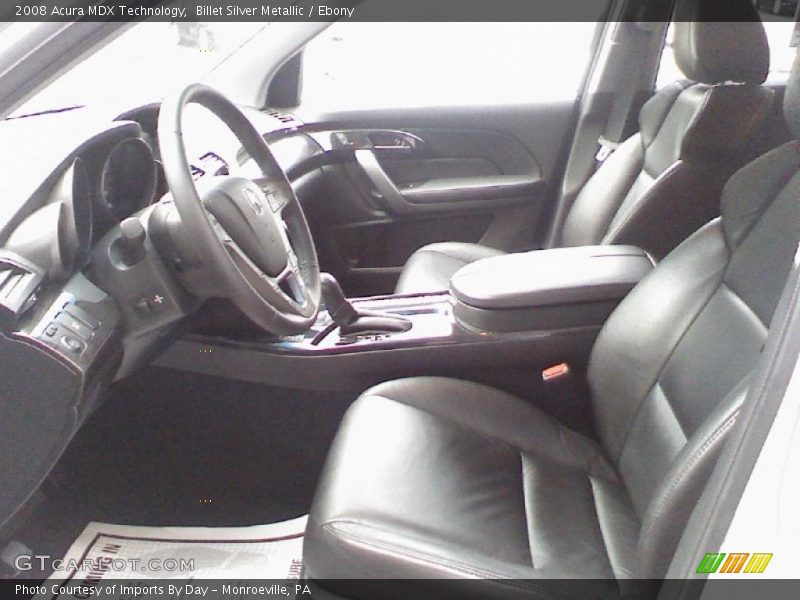 Billet Silver Metallic / Ebony 2008 Acura MDX Technology