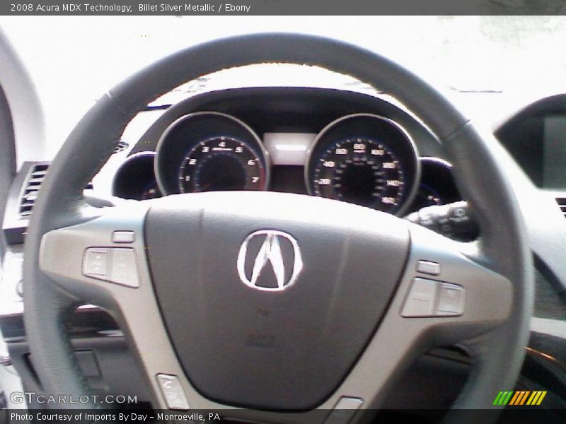 Billet Silver Metallic / Ebony 2008 Acura MDX Technology