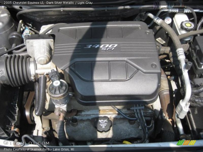 Dark Silver Metallic / Light Gray 2005 Chevrolet Equinox LS