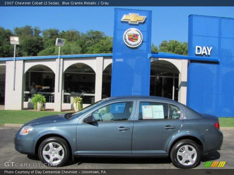 Blue Granite Metallic / Gray 2007 Chevrolet Cobalt LS Sedan
