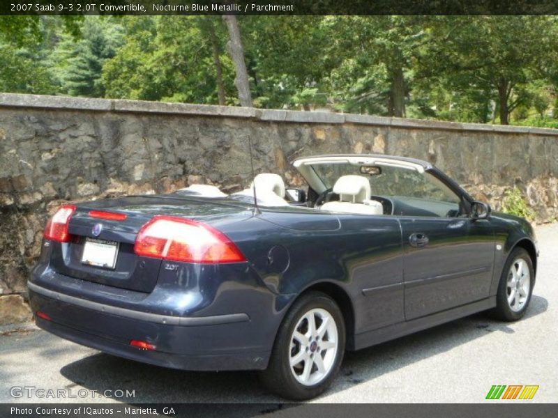 Nocturne Blue Metallic / Parchment 2007 Saab 9-3 2.0T Convertible