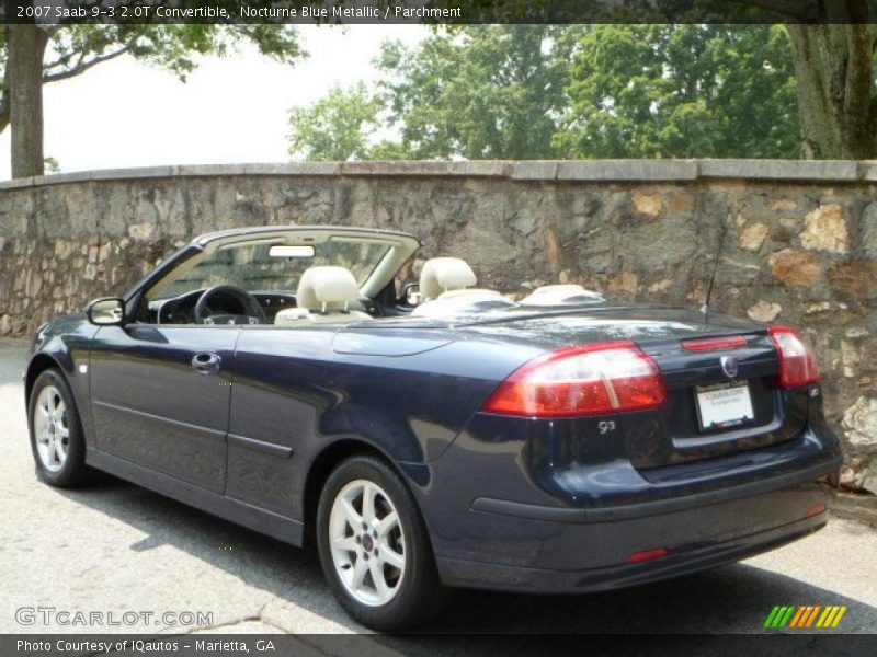 Nocturne Blue Metallic / Parchment 2007 Saab 9-3 2.0T Convertible