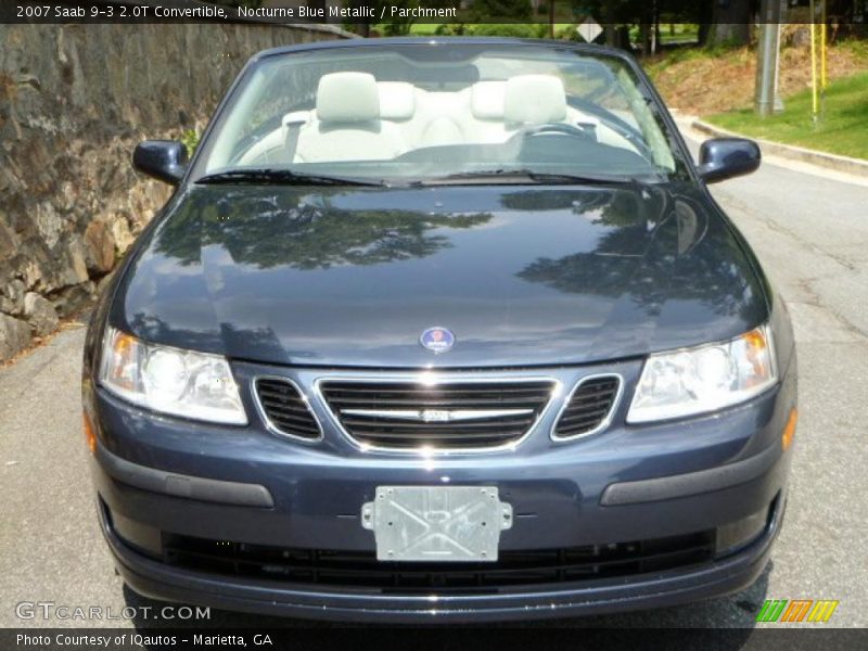 Nocturne Blue Metallic / Parchment 2007 Saab 9-3 2.0T Convertible