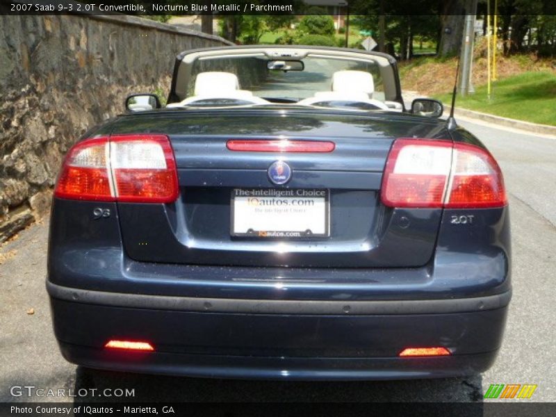 Nocturne Blue Metallic / Parchment 2007 Saab 9-3 2.0T Convertible