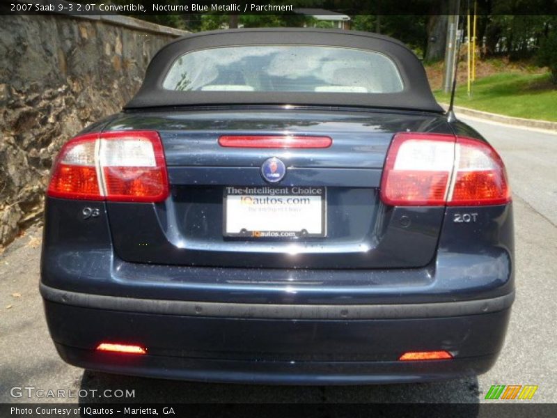 Nocturne Blue Metallic / Parchment 2007 Saab 9-3 2.0T Convertible