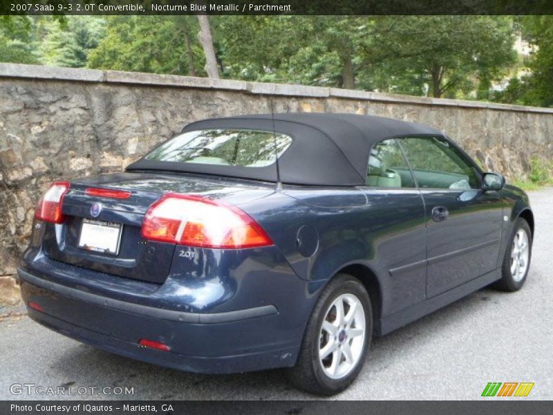 Nocturne Blue Metallic / Parchment 2007 Saab 9-3 2.0T Convertible