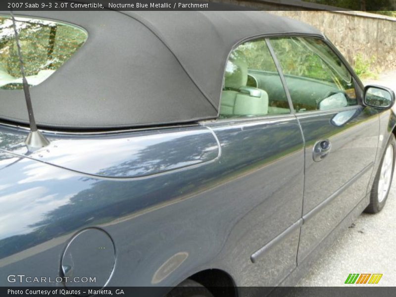 Nocturne Blue Metallic / Parchment 2007 Saab 9-3 2.0T Convertible
