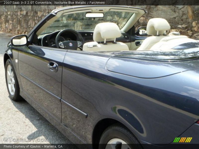 Nocturne Blue Metallic / Parchment 2007 Saab 9-3 2.0T Convertible