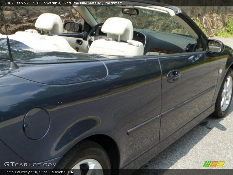 Nocturne Blue Metallic / Parchment 2007 Saab 9-3 2.0T Convertible