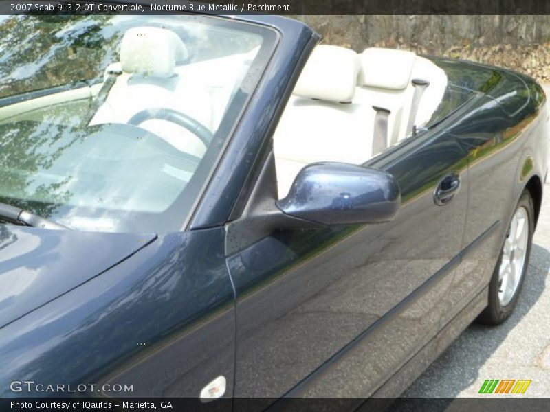 Nocturne Blue Metallic / Parchment 2007 Saab 9-3 2.0T Convertible