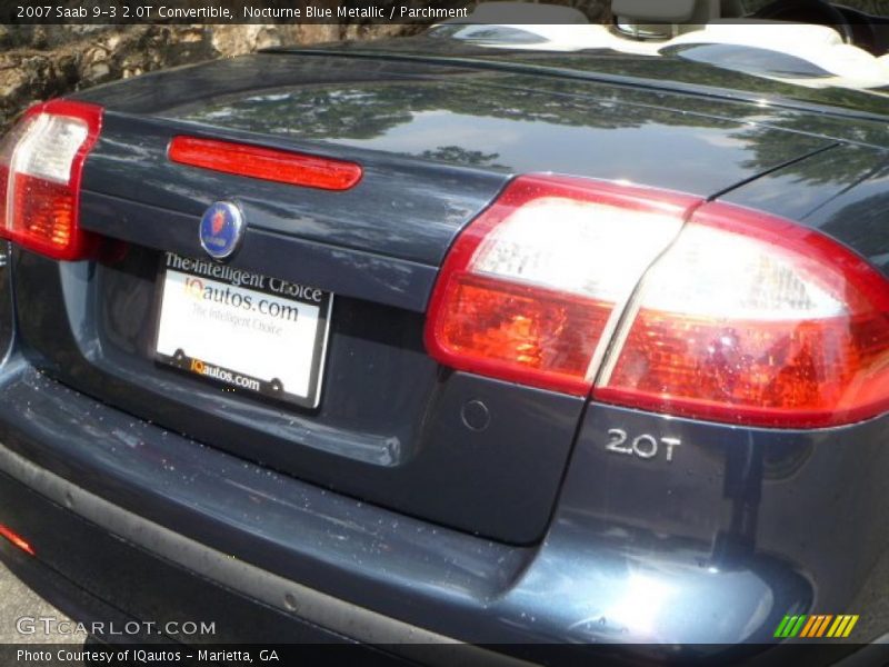 Nocturne Blue Metallic / Parchment 2007 Saab 9-3 2.0T Convertible