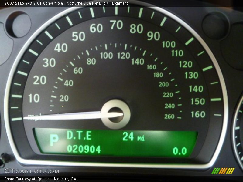 Nocturne Blue Metallic / Parchment 2007 Saab 9-3 2.0T Convertible