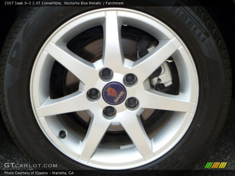 Nocturne Blue Metallic / Parchment 2007 Saab 9-3 2.0T Convertible