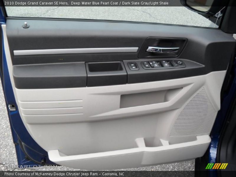 Deep Water Blue Pearl Coat / Dark Slate Gray/Light Shale 2010 Dodge Grand Caravan SE Hero