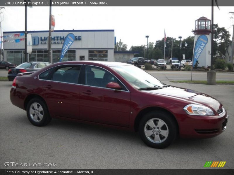 Red Jewel Tintcoat / Ebony Black 2008 Chevrolet Impala LT