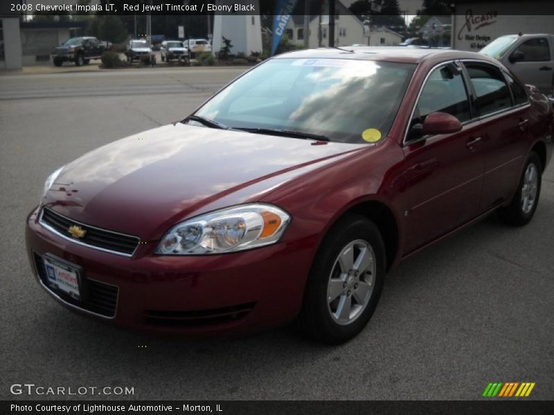 Red Jewel Tintcoat / Ebony Black 2008 Chevrolet Impala LT