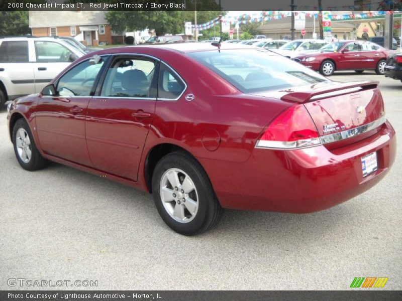 Red Jewel Tintcoat / Ebony Black 2008 Chevrolet Impala LT