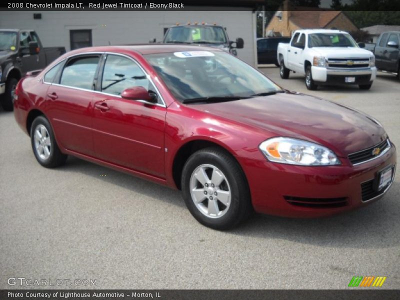 Red Jewel Tintcoat / Ebony Black 2008 Chevrolet Impala LT