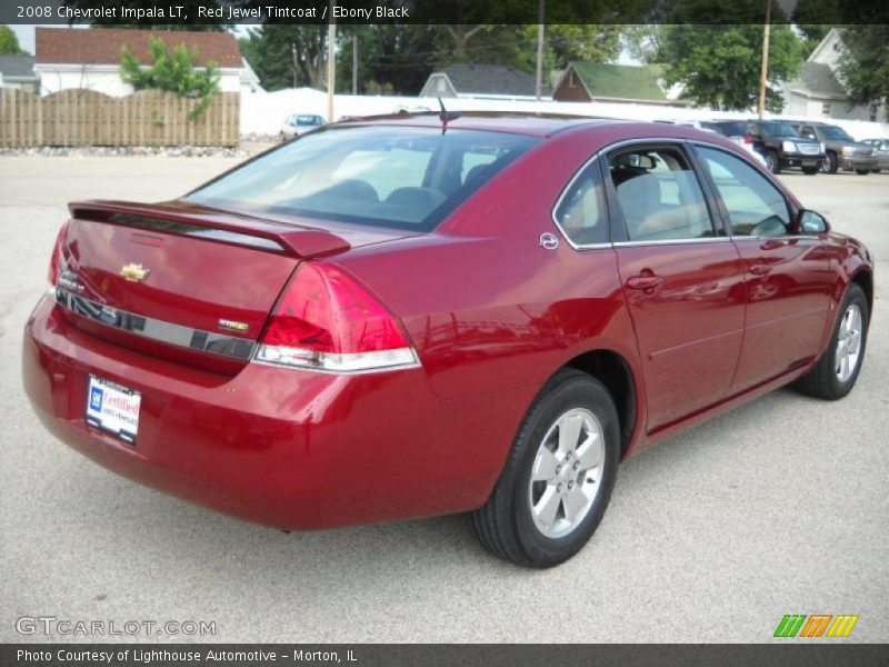 Red Jewel Tintcoat / Ebony Black 2008 Chevrolet Impala LT