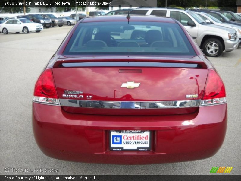 Red Jewel Tintcoat / Ebony Black 2008 Chevrolet Impala LT