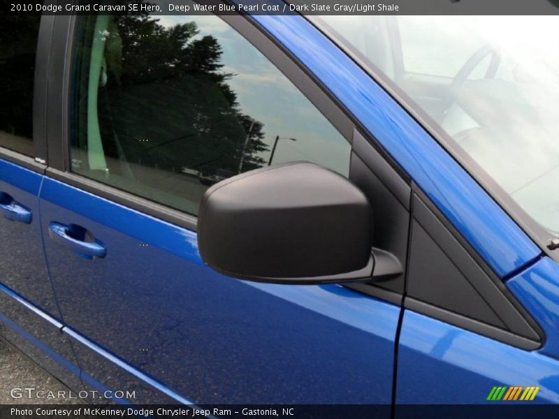 Deep Water Blue Pearl Coat / Dark Slate Gray/Light Shale 2010 Dodge Grand Caravan SE Hero