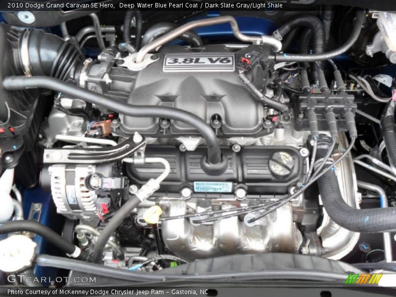 Deep Water Blue Pearl Coat / Dark Slate Gray/Light Shale 2010 Dodge Grand Caravan SE Hero