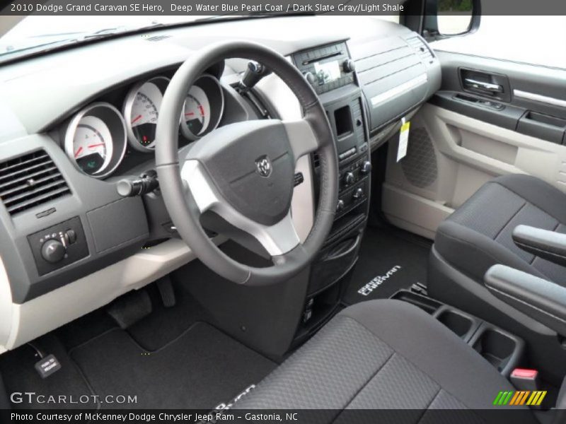 Deep Water Blue Pearl Coat / Dark Slate Gray/Light Shale 2010 Dodge Grand Caravan SE Hero