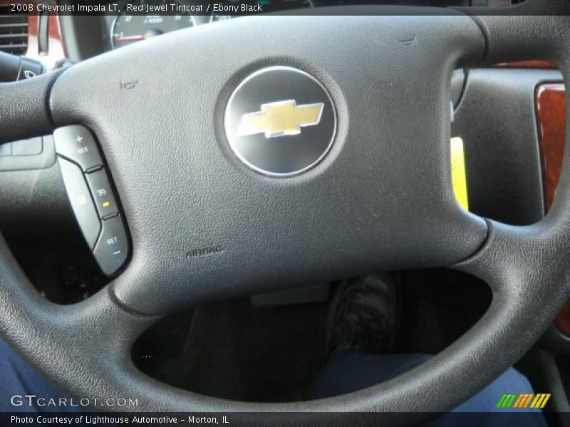 Red Jewel Tintcoat / Ebony Black 2008 Chevrolet Impala LT