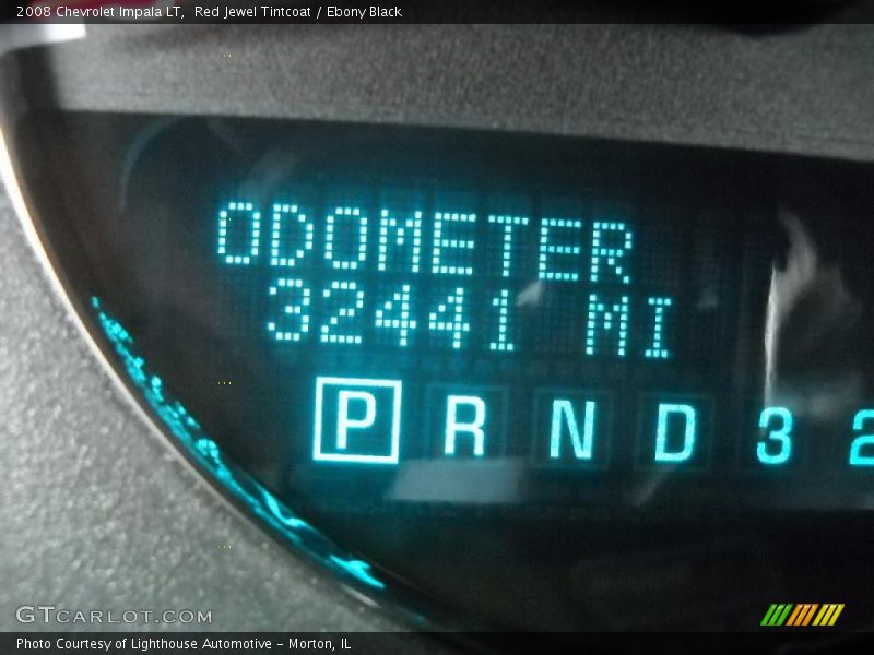 Red Jewel Tintcoat / Ebony Black 2008 Chevrolet Impala LT