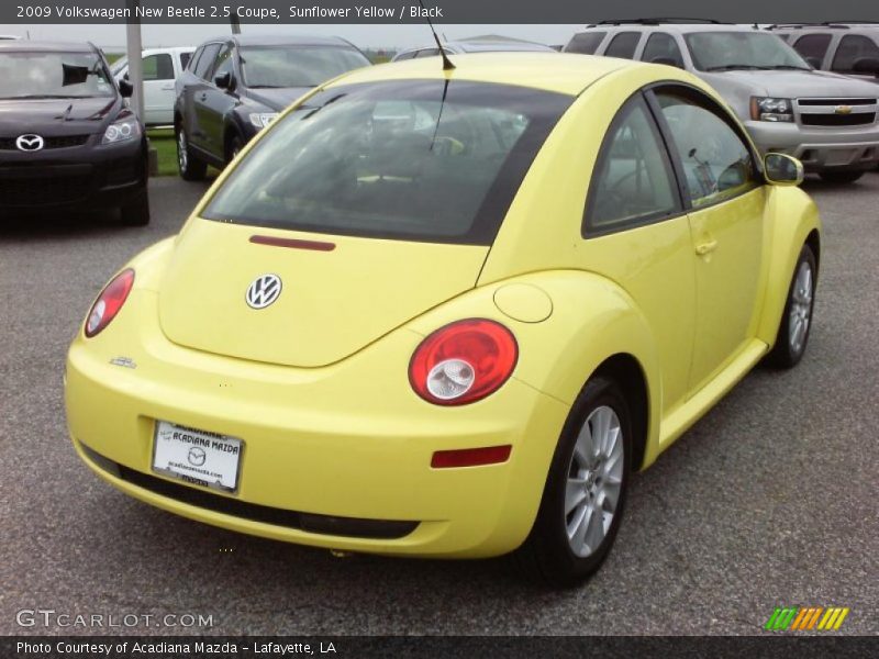 Sunflower Yellow / Black 2009 Volkswagen New Beetle 2.5 Coupe