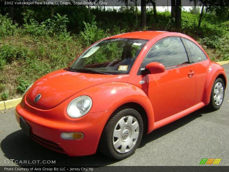 Snap Orange / Grey 2002 Volkswagen New Beetle GL Coupe