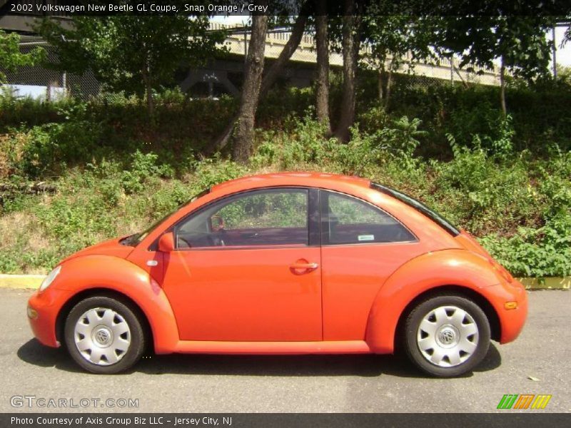 Snap Orange / Grey 2002 Volkswagen New Beetle GL Coupe