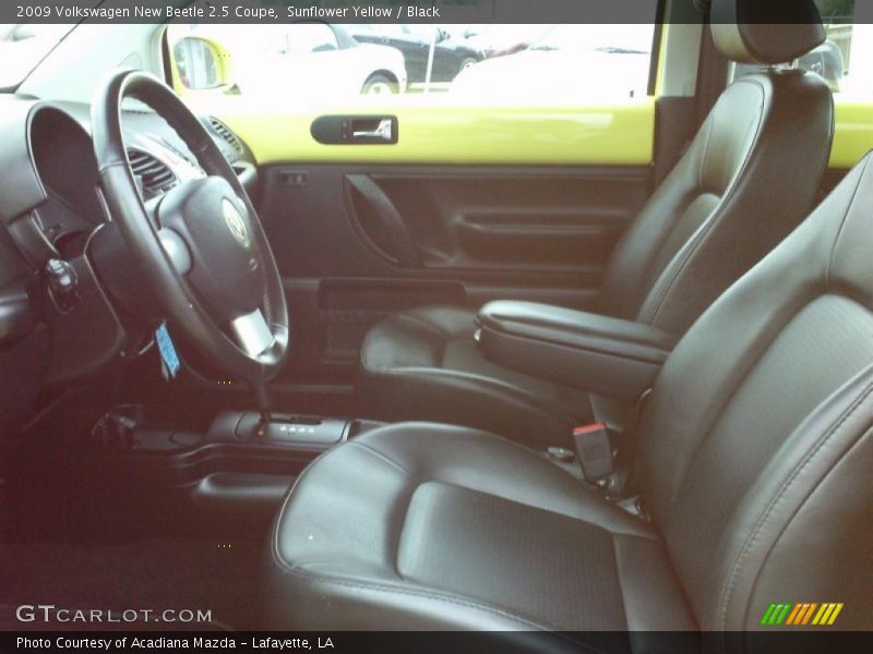 Sunflower Yellow / Black 2009 Volkswagen New Beetle 2.5 Coupe