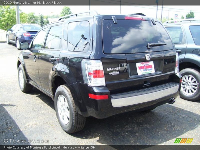 Black / Black 2010 Mercury Mariner I4