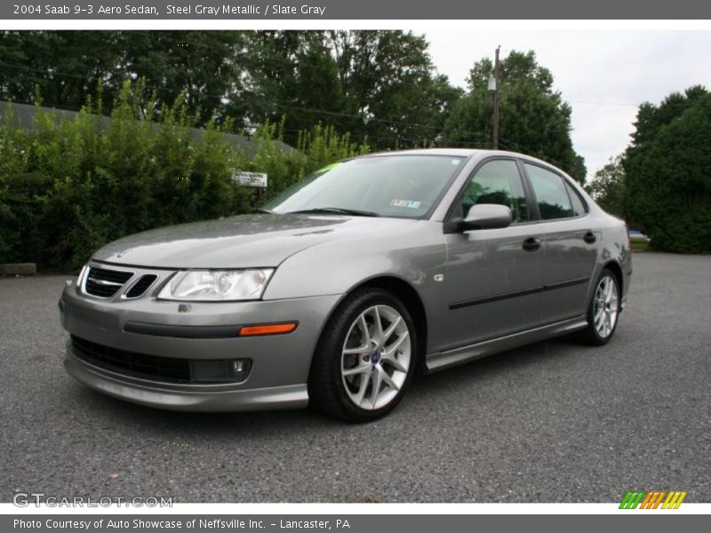 Steel Gray Metallic / Slate Gray 2004 Saab 9-3 Aero Sedan
