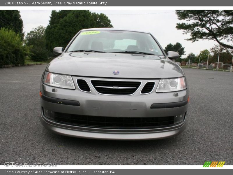 Steel Gray Metallic / Slate Gray 2004 Saab 9-3 Aero Sedan