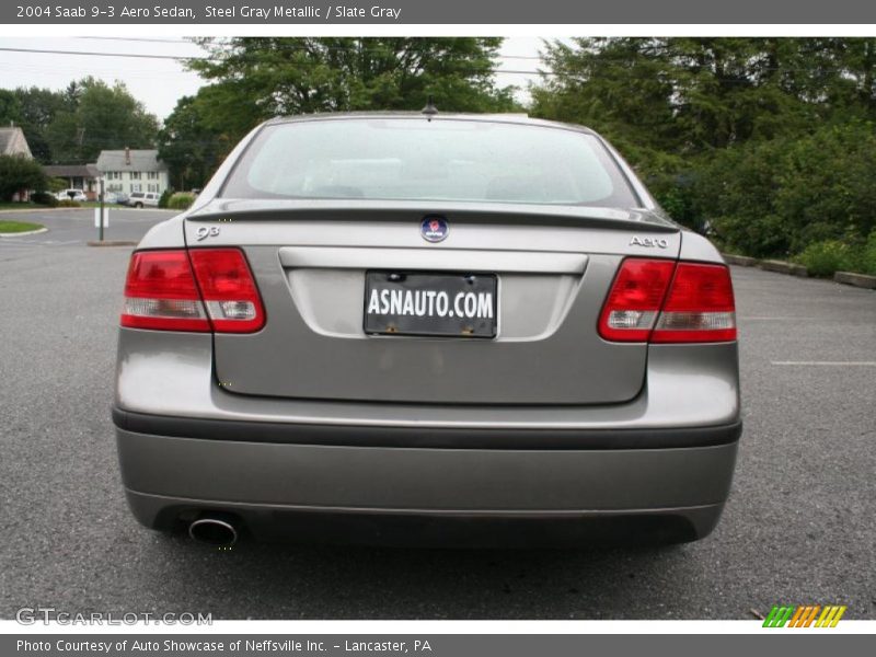 Steel Gray Metallic / Slate Gray 2004 Saab 9-3 Aero Sedan