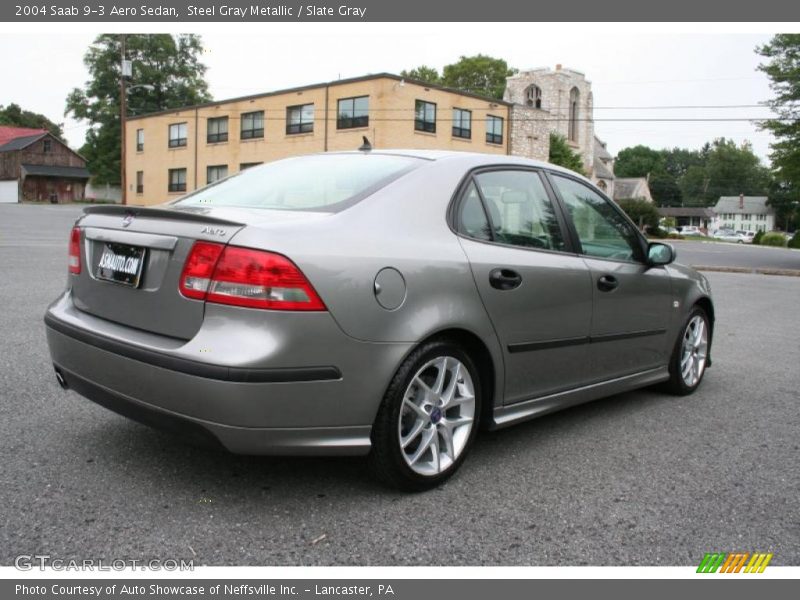 Steel Gray Metallic / Slate Gray 2004 Saab 9-3 Aero Sedan