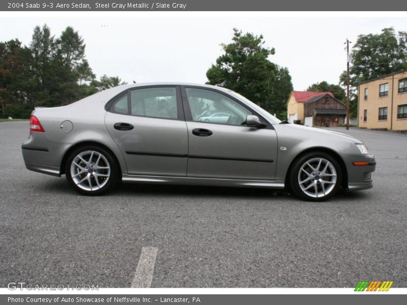Steel Gray Metallic / Slate Gray 2004 Saab 9-3 Aero Sedan